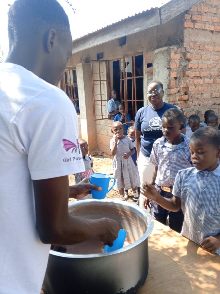 Schoolchildren in Homa Bay, Kenya, supported by Rural to Action's Cup of Hope breakfast program. Photo courtesy of Rural to Action.